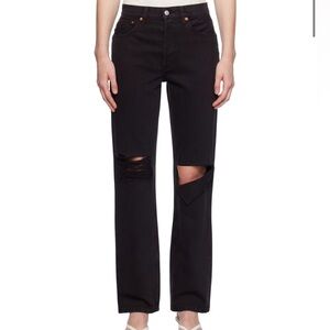 RE/DONE - Black High Rise Loose Jeans 

Worn, size 29